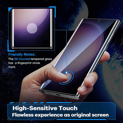 BANDQ 3 Pack for Samsung Galaxy S23 Plus Screen Protector?3+1 Pack? 1 Pack Camera Lens Protector, 9H HD Clear Tempered Glass Screen Protector for ...