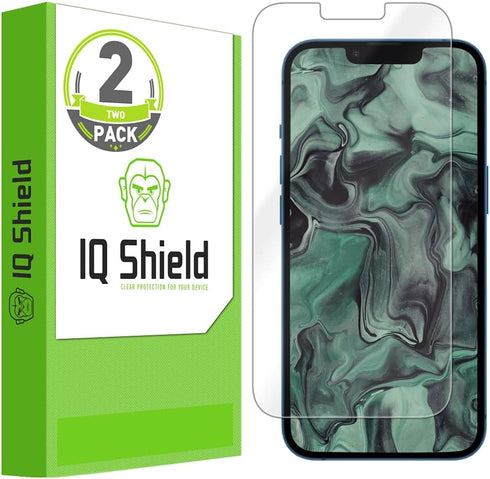 IQShield Screen Protector Compatible with Apple iPhone 13 (6.1inch, 2-Pack) Anti-Bubble Clear TPU Film...