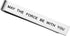 May The Force Be with You Tie Clip Star Wars Fan Gift Funny Gift Stainless Steel Polished Finish Tie Clips Men Women...