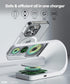 Miak 3-in-1 Wireless Charging Station with MagSafe - Fast Charging for Apple Watch, Stable Charger Stand Base for iPhone 15/14/13/12 Pro Max/Plus,...