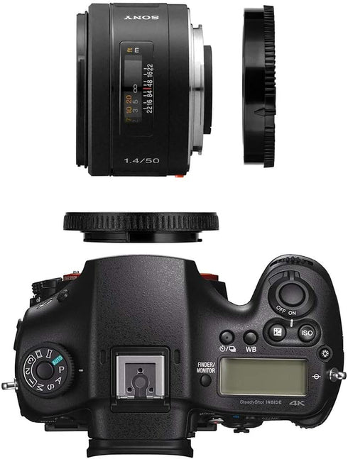 Camera Body Cap and Lens Rear Cap Cover Replacement for Sony Alpha A-Mount/Minolta AF Mount Lens,2 Packs...