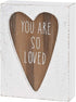 Collins Painting Mini Carved Wood Block Sign (You Are So Loved)...