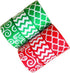 Christmas Ribbon 30 Yards(6 X 5yds) 1 Inch Red Green Grosgrain Ribbon Chevron Swirl Quatrefoil Printed...