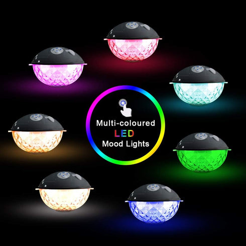 Floating Pool Speakers with Colorful Lights, IPX7 Waterproof Bluetooth Speaker for Pool, Crystal Clear Sound Hot Tub Speaker for Pool, Spa and Out...