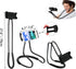 Cell Phone Stand Hanging on Neck Upgraded, Hands-Free Mobile Phone Holder Clip on Bed/Table 360° Rotation iPhone Tablet Mount Bracket, 27.6''/70 c...