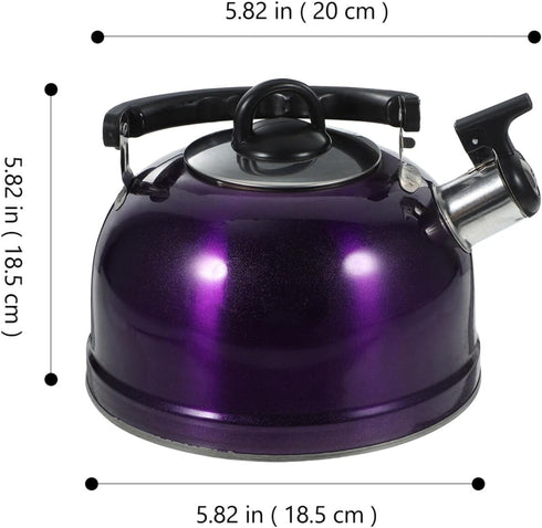 ABOOFAN Stovetop Whistling Tea Kettle 3L Stainless Steel Hot Water Fast Boiling Teapot with Ergonomic Handle Coffee Kettle Hot Water Boiler for Ho...