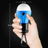 FLY2SKY Tent Lamp Portable LED Tent Lights Blue 4 Packs Hook Hurricane Emergency Lights LED Camping Lights Bulb Camping Tent Lanterns Camping Equi...