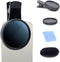 52MM Clip-on ND2-ND400 Phone Lens Filter, Ultra Slim Phone Camera Lens Filter Compatible with iphone 15 Pro Max 14 13 12 11, Smart Phones, Adjusta...