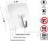 KK5 Adhesive Hooks for Hanging Wall Hooks 22 lbs Self Adhesive Towel Hook Transparent Hooks for Keys Bathroom Shower Outdoor Kitchen Door Home Imp...