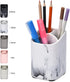 ZCCZ Toothbrush Holder for Bathroom - Perfect Electric or Kids Toothbrush Organizer - Premium White Marble Bathroom Accessory for Modern and Styli...