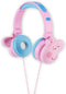 Peppa Pig Over-Ear Headphones for Kids - Adjustable Headband, Stereo Sound, Tangle-Free Cable, Volume Control, and 3.5mm Jack - Perfect for School...