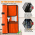 Orange Chef Knife Bag With 20 Slots Cutlery Knives Holders Protectors, Home Kitchen Travel Cooking Tools, Portable Canvas Knife Roll Storage Bag C...