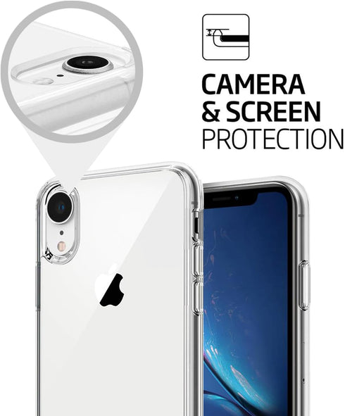 TENOC Phone Case Compatible with iPhone XR, Clear Case Shockproof Protective Bumper Slim Cover for 6.1 Inch...