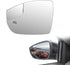 Left Driver Side View Heated Mirror Glass Replacement for 2012 2013 2014 2015 2016 2017 2018 Ford Focus Side Mirror Glass With Rear Holder Replace...