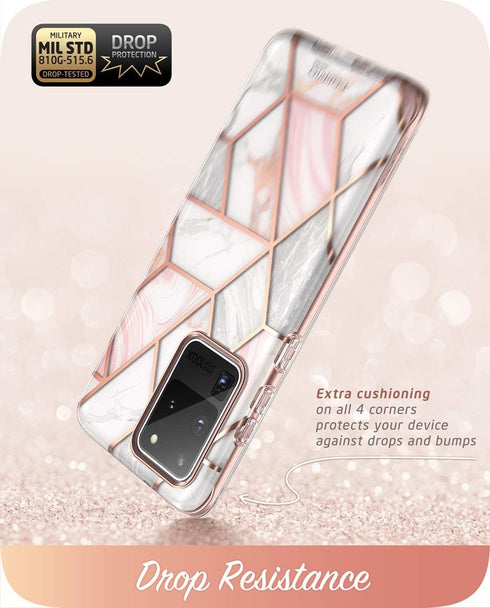 i-Blason Cosmo Series Case for Samsung Galaxy S20 Ultra 5G (2020 Release), Slim Stylish Protective Case Without Built-in Screen Protector, Marble,...