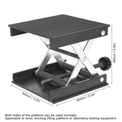 Lab Jack Lift Table Stainless,Lab Lift,Lab Jack 3” X 4,Lab Jack Plastic Plate & Metal Bracket Lifting Platform Stand Rack for Level Laboratory 90 ...
