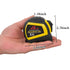 Auto-Lock Measuring Tape, 16-Feet (5M) Dual Side Retractable Tape Measure, Inch/Metric Scale, MID Accuracy, for Electricians, Carpenter, Surveyors...