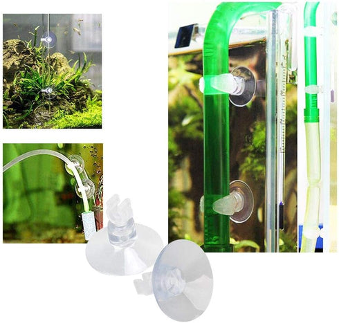 Aquarium Suction Cups 20pcs Clear Airline Tube Clips Holders Clamps 3/16 '' for Fish Tank Tubing...