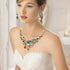 Campsis Women's Jewelry Set Flower Statement Necklace and Earring Set Bridal Jewelry Set for Wedding...
