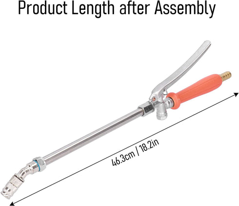 High Pressure Power Washer Wand, Hydro Jet Watering Sprayer Hose Nozzle Flexible Spray Wand Lance Adjustable Gun Jet Nozzles Powers Washers Cleani...
