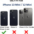 for iPhone 13 Mini Case, iPhone 12 Mini Case, with Belt Clip Holster,2X Screen Protector Heavy Duty Full Body Shockproof Rugged Protective Cover f...