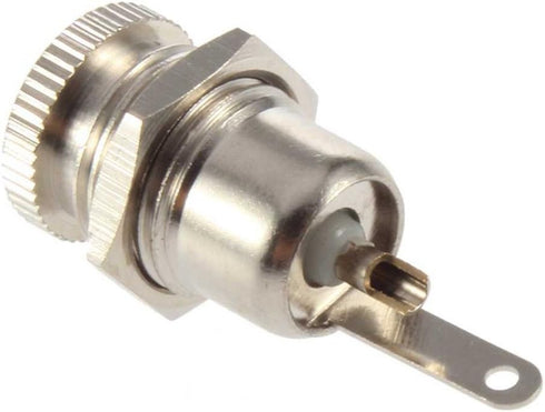 E-outstanding 5-Pack DC-099 5.5 mm x 2.5mm 30V 10A DC Power Jack Socket,Threaded Female Panel Mount Connector Adapter...