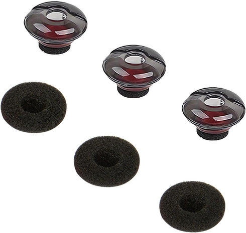 3 PCS Large Earbud Tips Silicone Earbuds Replacement Tips with Foam Cushion Replacement Earbud Tips Compatible with Plantronics Voyager 5200 5220 ...