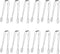 Mini Serving Tongs Mini Tongs for Appetizers 4.5 Inch Small Tongs for Serving Food,Food-Grade 304 Stainless Steel,Small Serving Utensils for Parti...