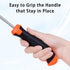 Weed Puller Tool, Uprooting Weeding Tools Gardening with 4 Teeth, Ergonomic Rubber Handle Manual Weeder Multifunctional Hand Weed Puller Tool for ...