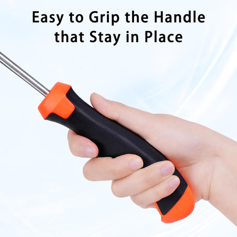Weed Puller Tool, Garden Weeding Tool Gardening with Ergonomic Rubber Handle, Hand Weeder Manual Uprooting Weeding Artifact Dandelion Weed Puller ...