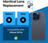 MMOBIEL Back Rear Camera Glass Lens Replacement Compatible with iPhone 15 Pro - Incl. Double-Sided Adhesive, Tweezer and Cloth.......