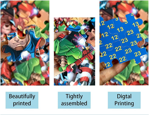 Generic NEILDEN Puzzles for Kids Ages 4-6 Children Puzzles Preschool 60 Piece Puzzle in Metal Box (Heros)...