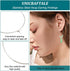 UNICRAFTALE 100pcs 30mm Beading Hoop Earring Wine Glass Charm Rings Stainless Steel Hoop Earring Findings Metal Earring Ring for DIY Jewelry Makin...