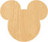 Unfinished Baltic Birch Wood for Crafts - Mickey Mouse Ears Laser Cut Out Wood Shape Craft Supply - Various Size from 2 - 20 Inch, 1/8 Inch Thichn...