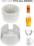 Anti-Spill Cup Holder, Drink Coaster with Anti-Slip Mat Fits Drink for Home Office Outdoors (White)...