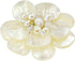 AeraVida Classical White Lotus Mother of Pearl-Cultured Freshwater Pearl-Crystal Fascinating Petals Floral Pin or Brooch for Women...