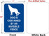 Dogs Contained by Invisible Fence Signs 10" x 7" Beware Of Dog Signs Dog Warning Signs Metal Reflective Rust Free Aluminum UV Protected Waterproof...