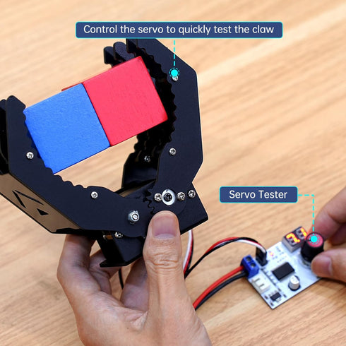 Mechanical Robot Arm Claw/Gripper Robot Gripper (Black Mechanical Claw without servo)...