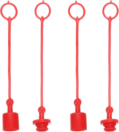 PATIKIL 3/8" ISO 16028 Hydraulic Coupler Male Dust Cap and Female Plug Cover, 2 Set Hydraulic Quick Disconnects Coupling Port Plug Cover Fittings ...