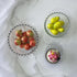 Sizikato 2pcs Clear Glass Dessert Bowl with Beaded Edges, 4.5-Inch Fruit Bowl Salad Bowl...
