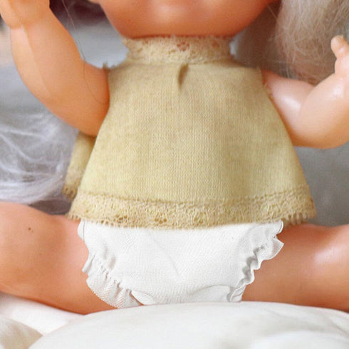 NUOBESTY White Doll Diapers Baby Doll Underwear for Baby Adjustable Doll Underpants Doll Diapers Reusable 6pcs...