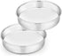 TeamFar Cake Pan Set of 2, 8 Inch Cake Pan Round Tier Tins Set Stainless Steel, Healthy & Heavy Duty, Mirror Finish & Easy Clean, Dishwasher Safe...