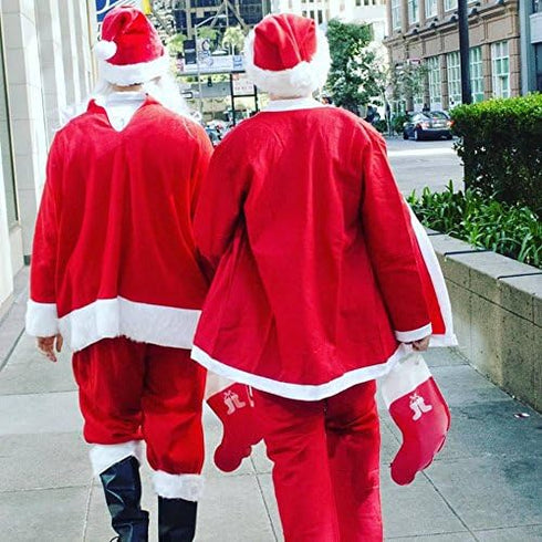 Santa's Stocking Flask for Party: 2.25 liter Flasks make Funny Yankee Swap Gifts, White Elephant Gifts, Funny Gag Gifts, SantaCon Accessories and ...