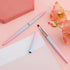 SAVITA 2pcs Nail Art Clean Up Brushes, Painting Brushes for Nails with Round & Angled Head Pen Painting Tools for Nail Art Design & Polish Mistake...