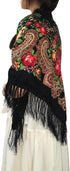 Russian Style Muffler Warm Scarf with Tassel Women's Traditional Scarf Wrap Shawl Fringes Printing Cape...