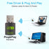 USB WiFi Bluetooth Adapter, 600Mbps Dual Band 2.4/5Ghz Wireless Network External receiver, Mini WiFi Dongle for PC/Laptop/Desktop...