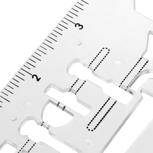 ZYHW Organic Chemistry Stencil Drawing Drafting Template Clear Plastic School Lab Laboratory Chemical Engineering Equipment Symbols...