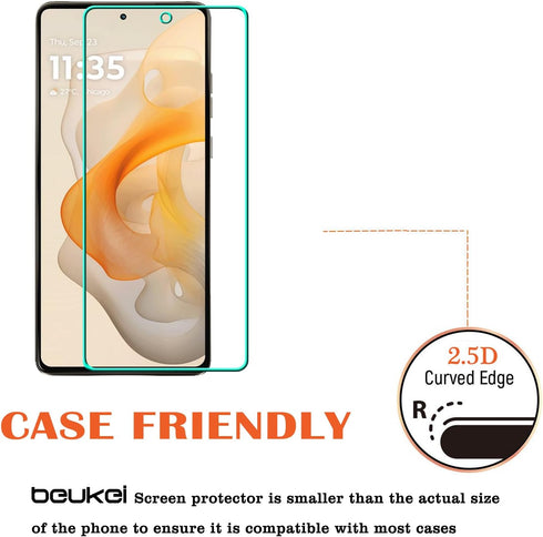 beukei (3 Pack) Designed for Motorola Moto G Stylus 5G (2024) Screen Protector Tempered Glass,Touch Sensitive,Case Friendly, 9H Hardness...