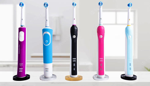 Compatible for Oral-B Electric Toothbrushes Holders for Bathroom,Aluminum Engineered Gold Toothbrush Holder,Compatible with only Oral B Electric t...
