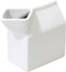 HIC Kitchen Milk Carton Creamer, Fine White Porcelain, 6-Ounces...
